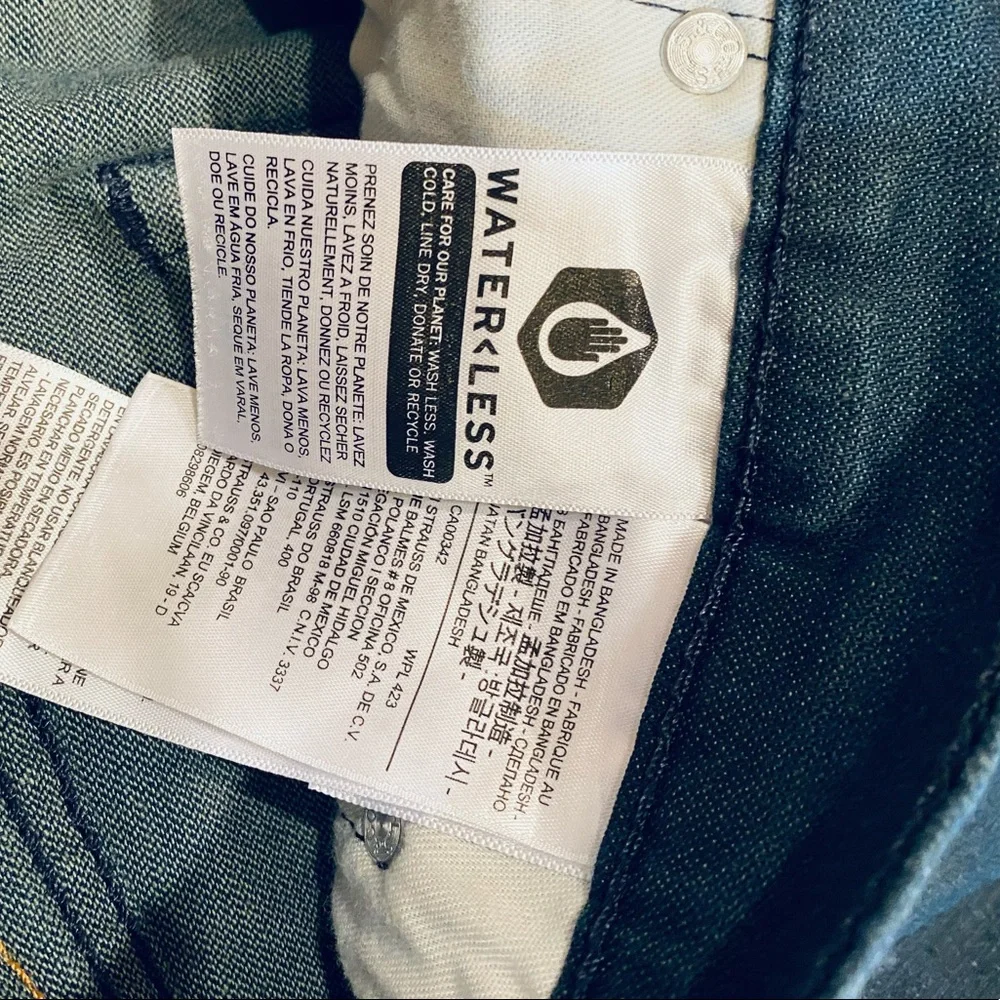 🌟3xHP🌟Like New! Levi’s 511 Slim Dark Denim Jeans 29 x 32 Sustainably Made! - Picture 8 of 10